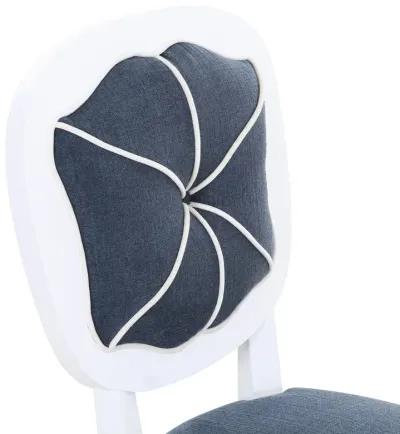 Carlyle Armless Dining Chair in Blue Tweed