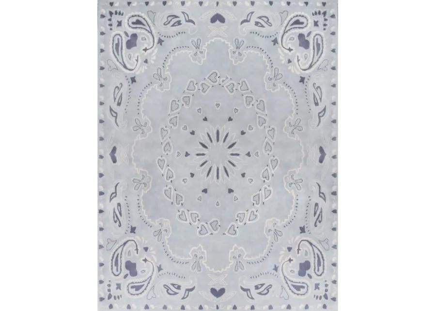 Bandana Blue Tufted Rug