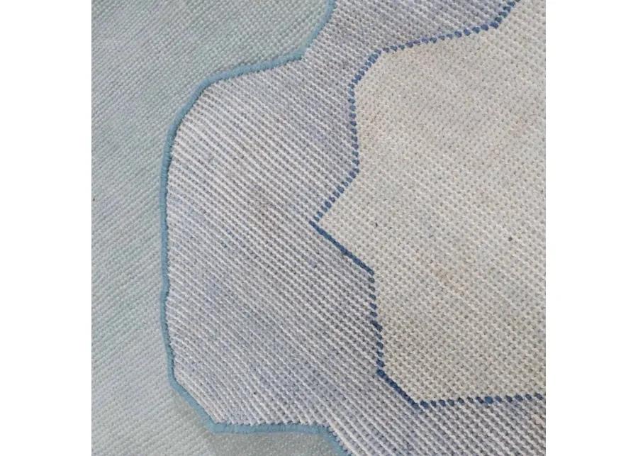 Andrews Ice Blue Turkish Knot Rug