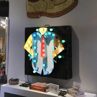 Dress Shirt Multicolor Light Up Sign