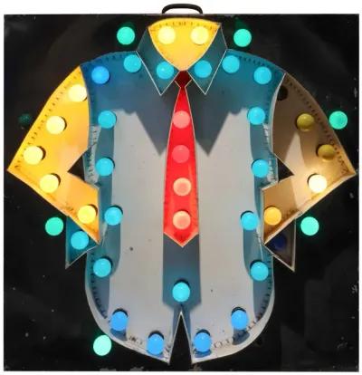 Dress Shirt Multicolor Light Up Sign