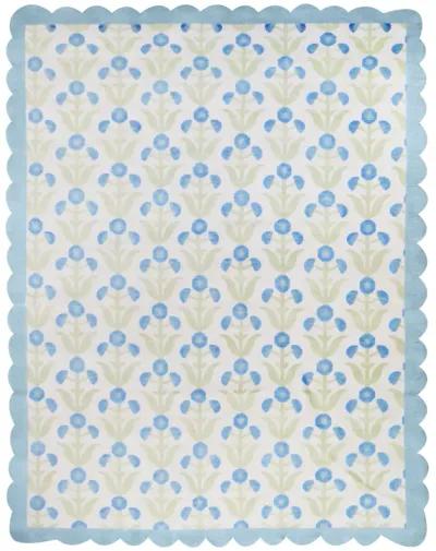 Margaret Blue Turkish Knot Rug