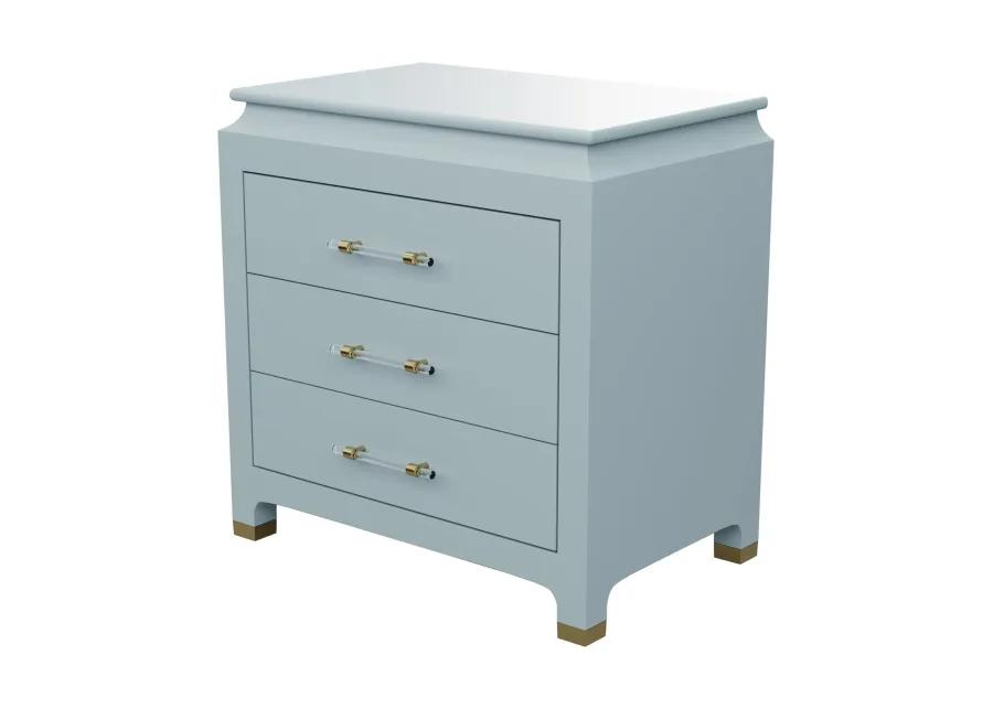 Espionage Chest Petite in Smoke Blue Lacquer