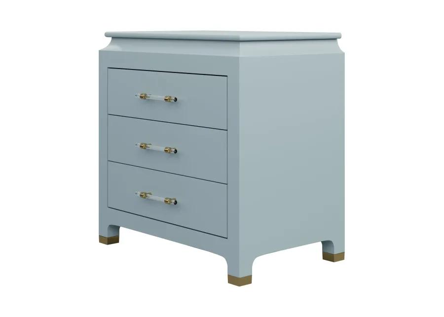 Espionage Chest Petite in Smoke Blue Lacquer