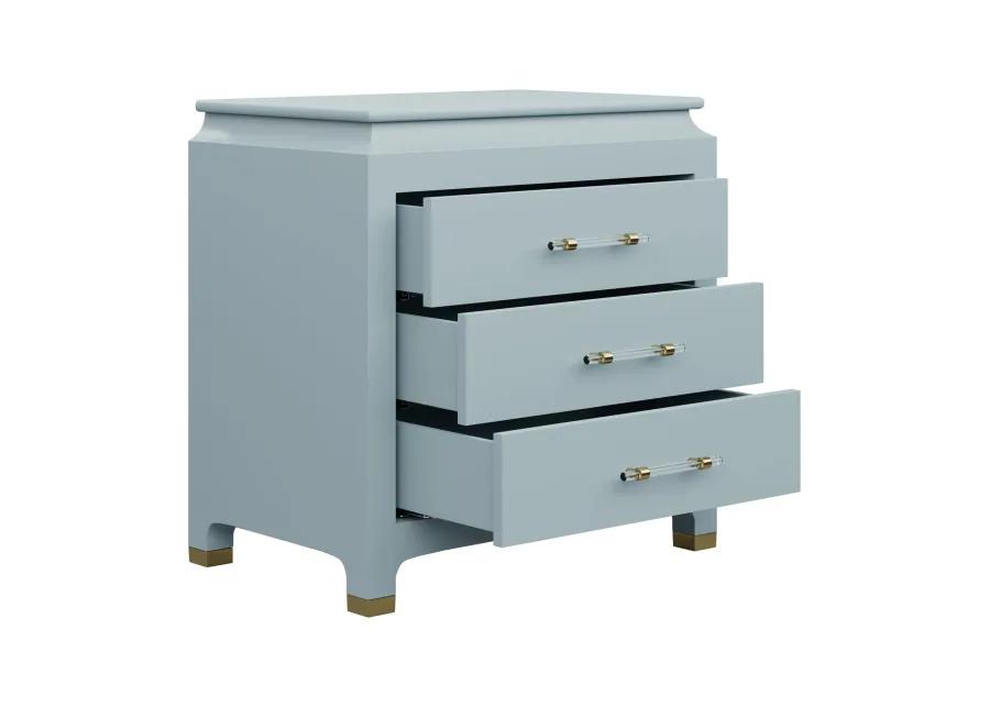 Espionage Chest Petite in Smoke Blue Lacquer