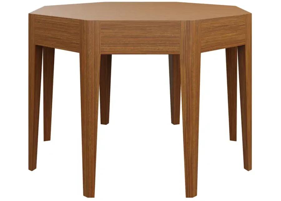 In Stock Felipe Foyer Table 36" Dia. in Zebra Wood