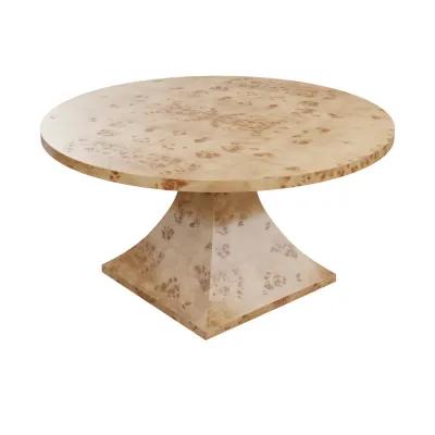 In Stock George Dining Table 60" in Golden Pecan Mappa