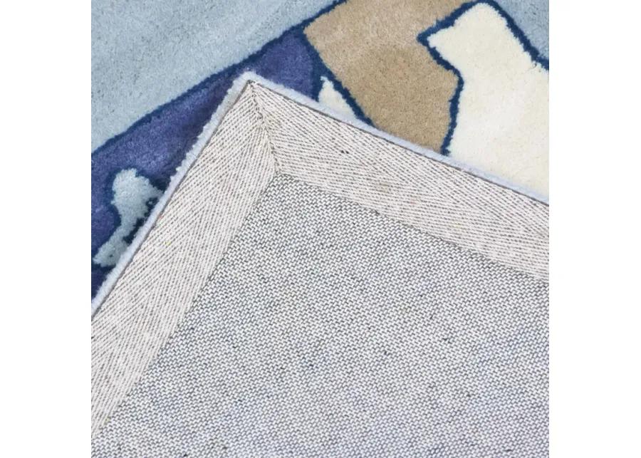 Zara Blue Tufted Rug