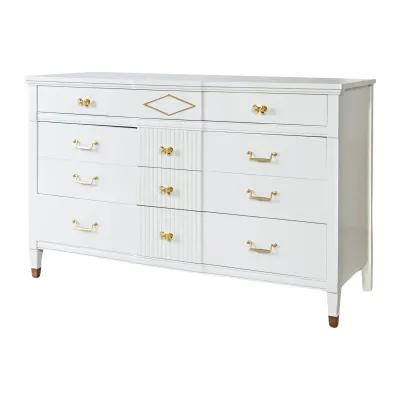 Huntley Dresser Restored in Luna White Lacquer