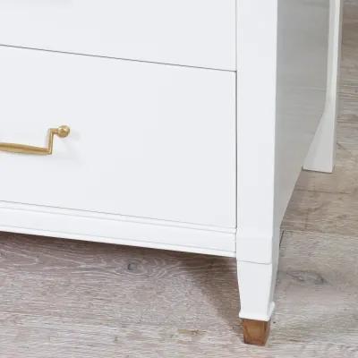 Huntley Dresser Restored in Luna White Lacquer