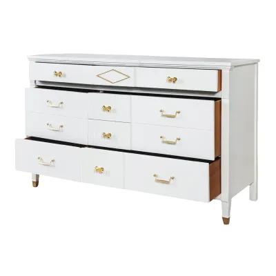 Huntley Dresser Restored in Luna White Lacquer