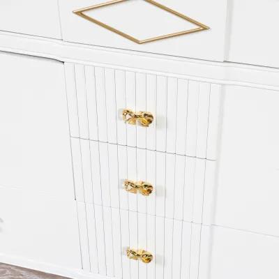 Huntley Dresser Restored in Luna White Lacquer