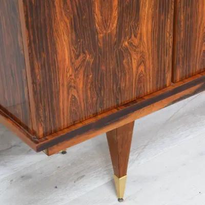 French Modern Mahogany Cocktail Sideboard