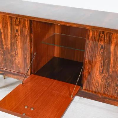 French Modern Mahogany Cocktail Sideboard