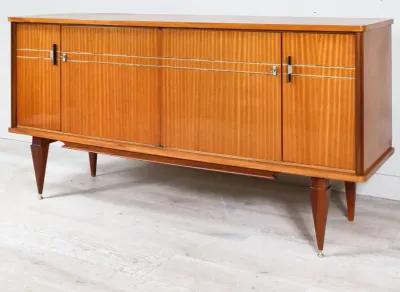 French Modern Light Mahogany Sideboard