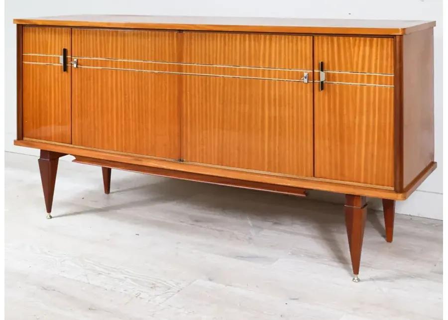 French Modern Light Mahogany Sideboard