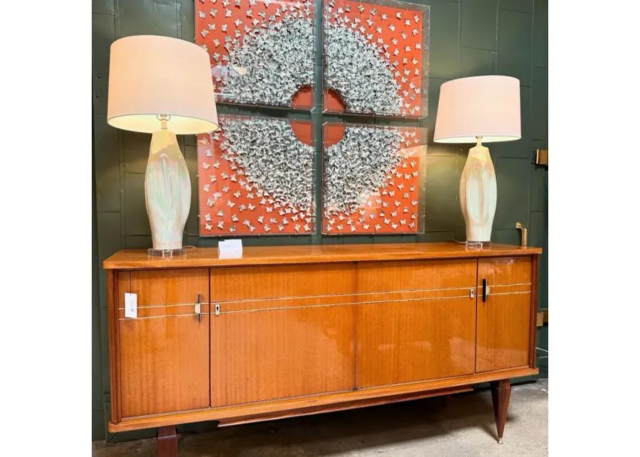 French Modern Light Mahogany Sideboard