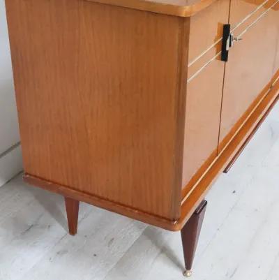 French Modern Light Mahogany Sideboard