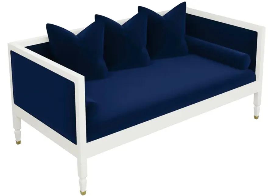 In Stock Kyra Daybed in Adela Navy Velvet