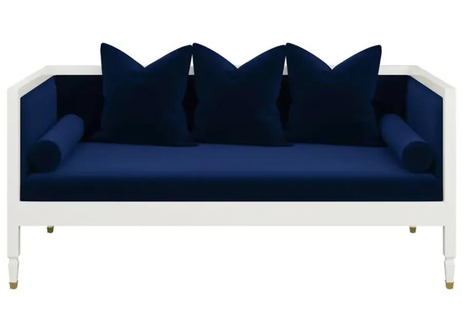 In Stock Kyra Daybed in Adela Navy Velvet