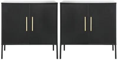 Pair of Modern Black Chests