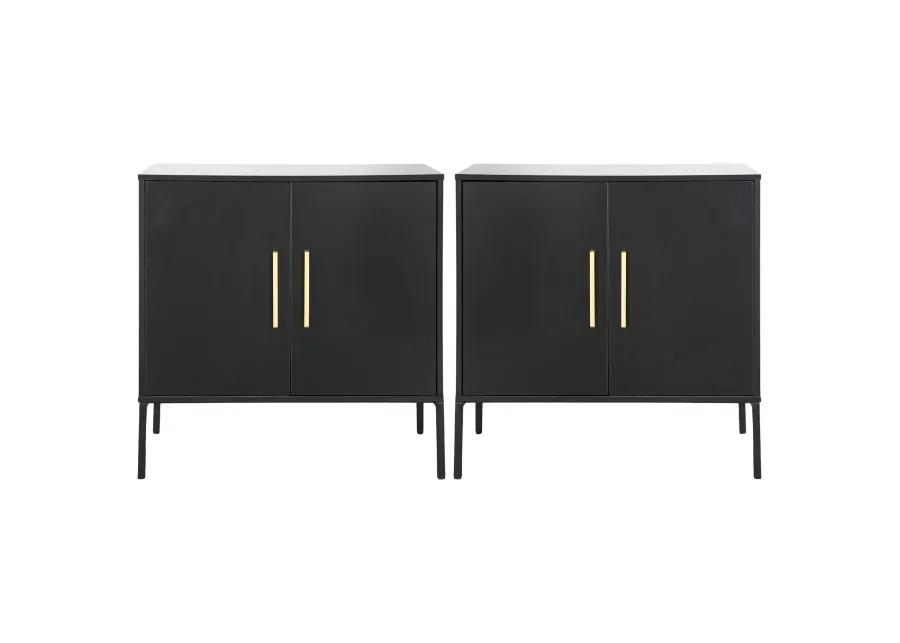 Pair of Modern Black Chests