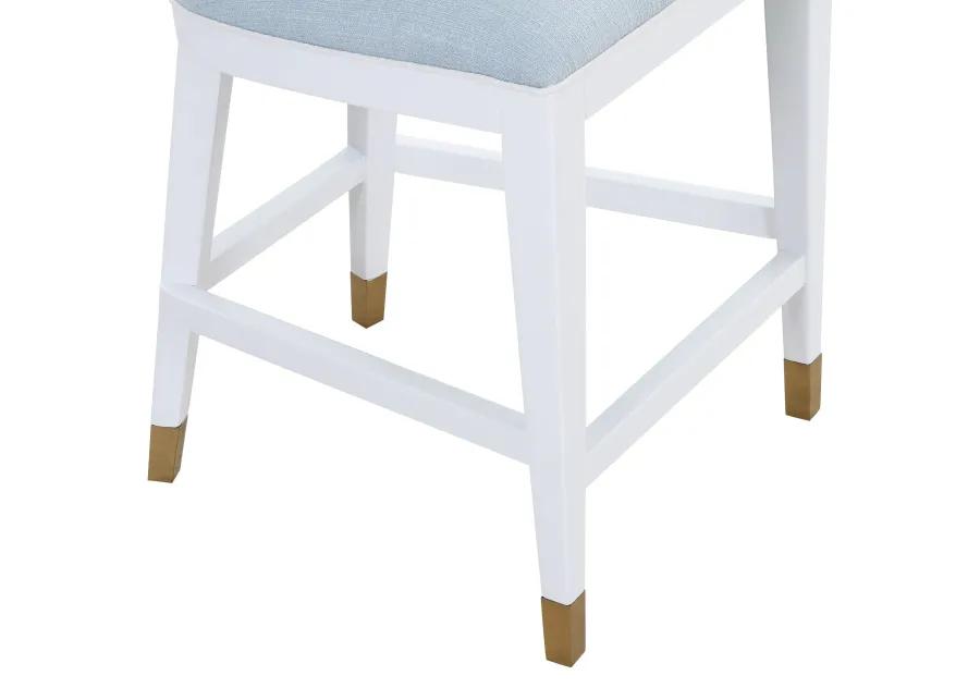 Carlyle Counter Stool in Blue Linen