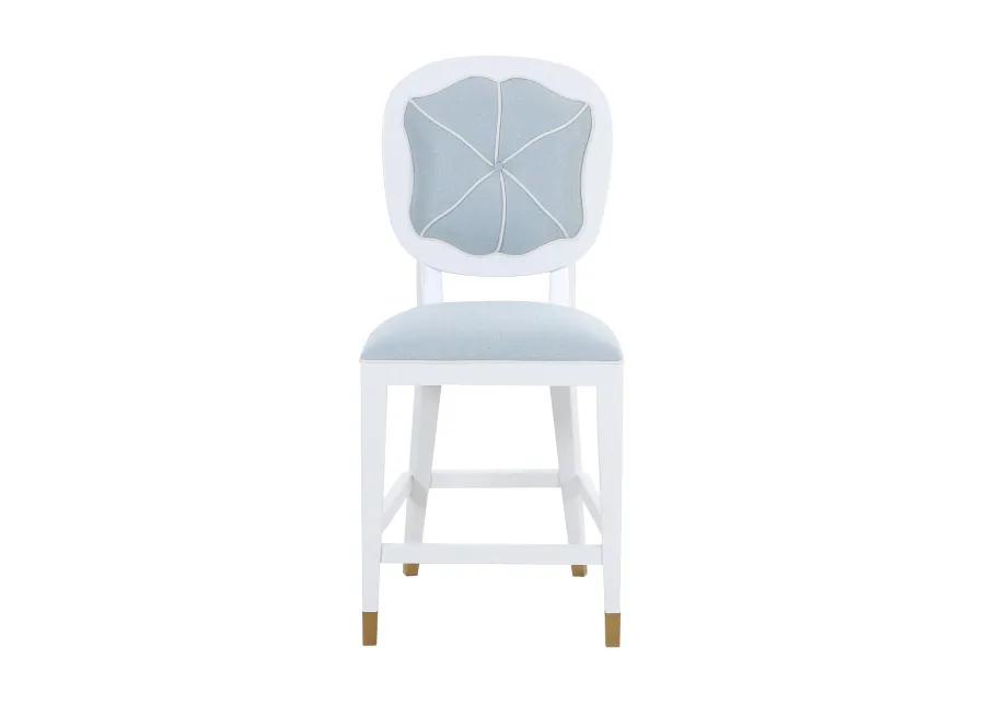 Carlyle Counter Stool in Blue Linen