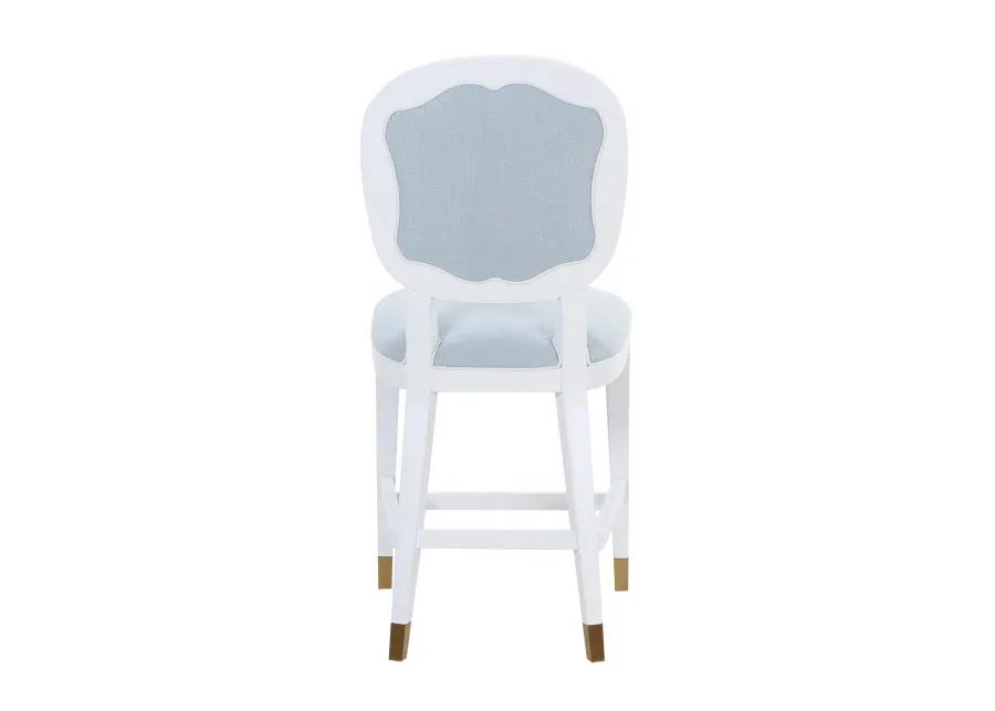 Carlyle Counter Stool in Blue Linen