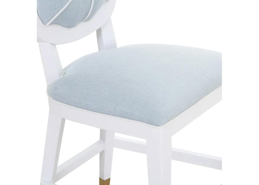 Carlyle Counter Stool in Blue Linen