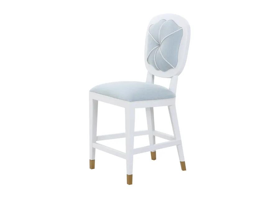 Carlyle Counter Stool in Blue Linen