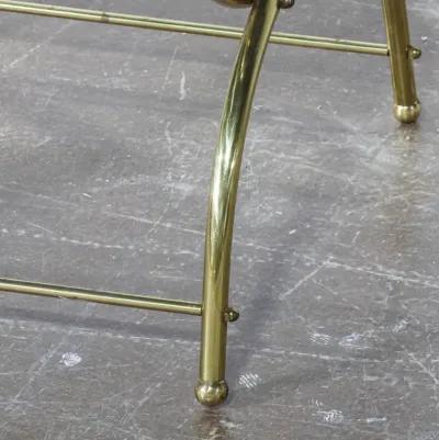 Blue & Brass MCM Cerule Bench