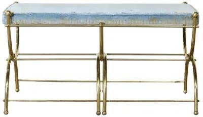 Blue & Brass MCM Cerule Bench