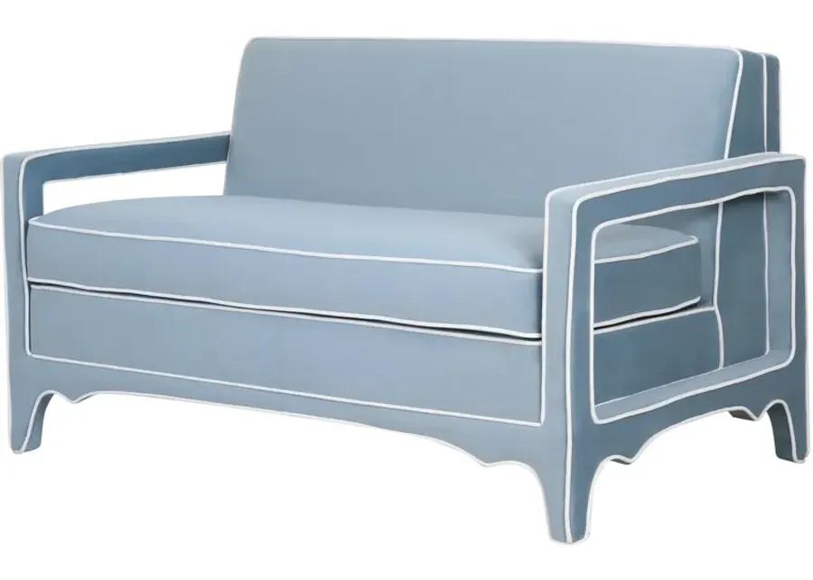 Cary Loveseat in Frost Blue