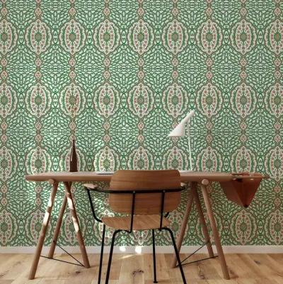 Ottoman Jewel Wallpaper - Kelly Green