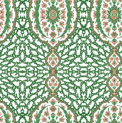 Ottoman Jewel Wallpaper - Kelly Green