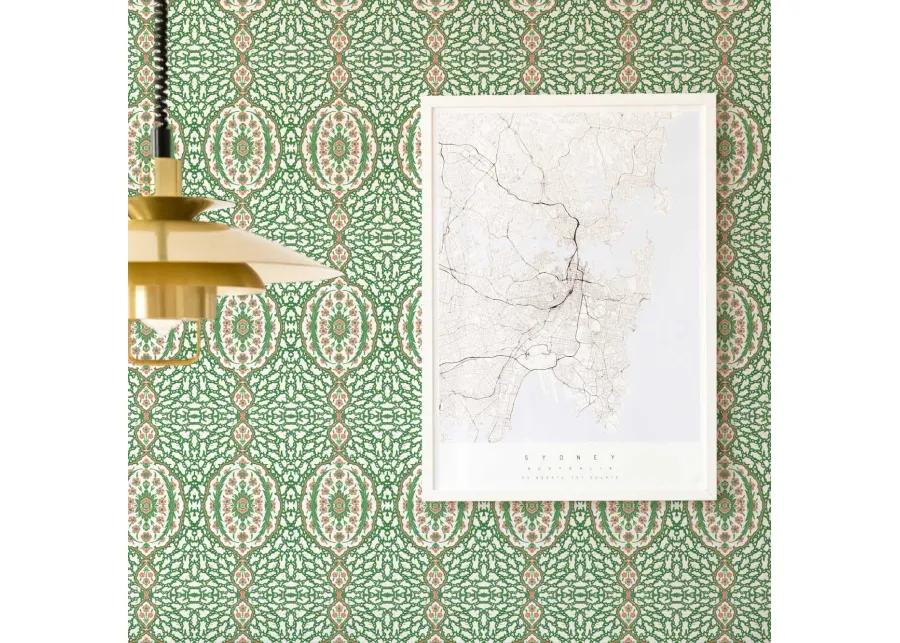 Ottoman Jewel Wallpaper - Kelly Green