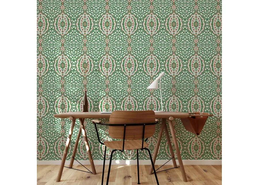 Ottoman Jewel Wallpaper - Kelly Green