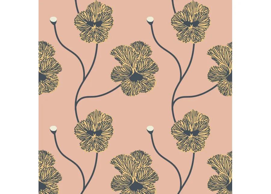 Flourish Wallpaper by Natalie Papier - Sunset Blush