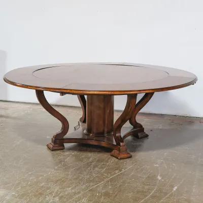 Antique Round Table with Four Leaves