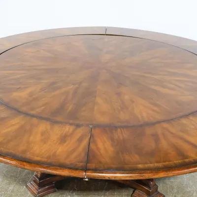 Antique Round Table with Four Leaves