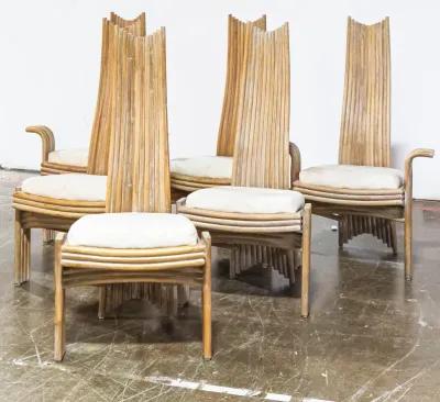 Set of 6 Missoni Style Dining Chairs