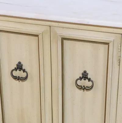 Six Door Credenza with Marble Top