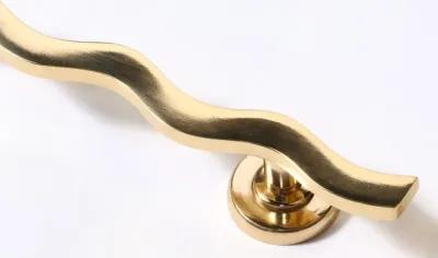 Wavy Brass Handle