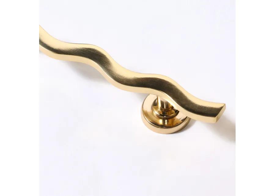 Wavy Brass Handle