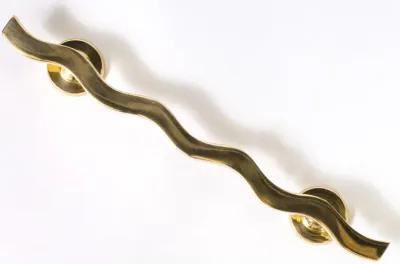 Wavy Brass Handle