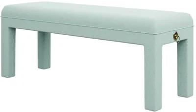 In Stock Arden Bench in Nikki Jade Chenille