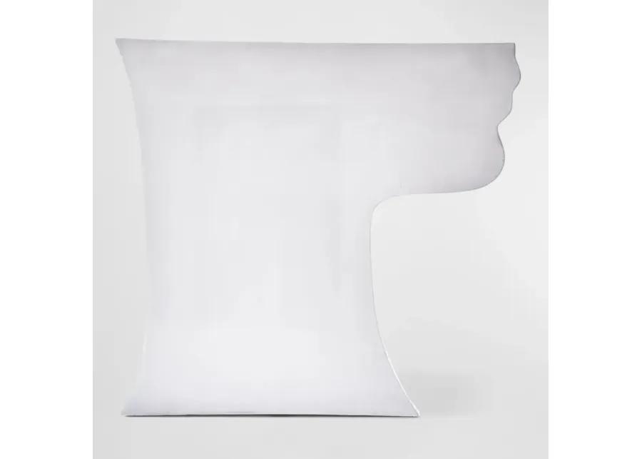 Right Head Side Table - White