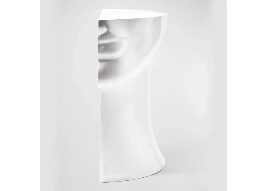 Right Head Side Table - White