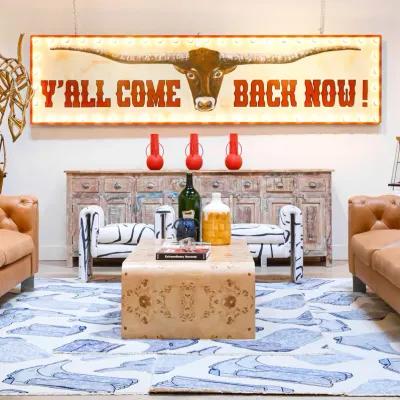 Y'all Come Back Now Sign